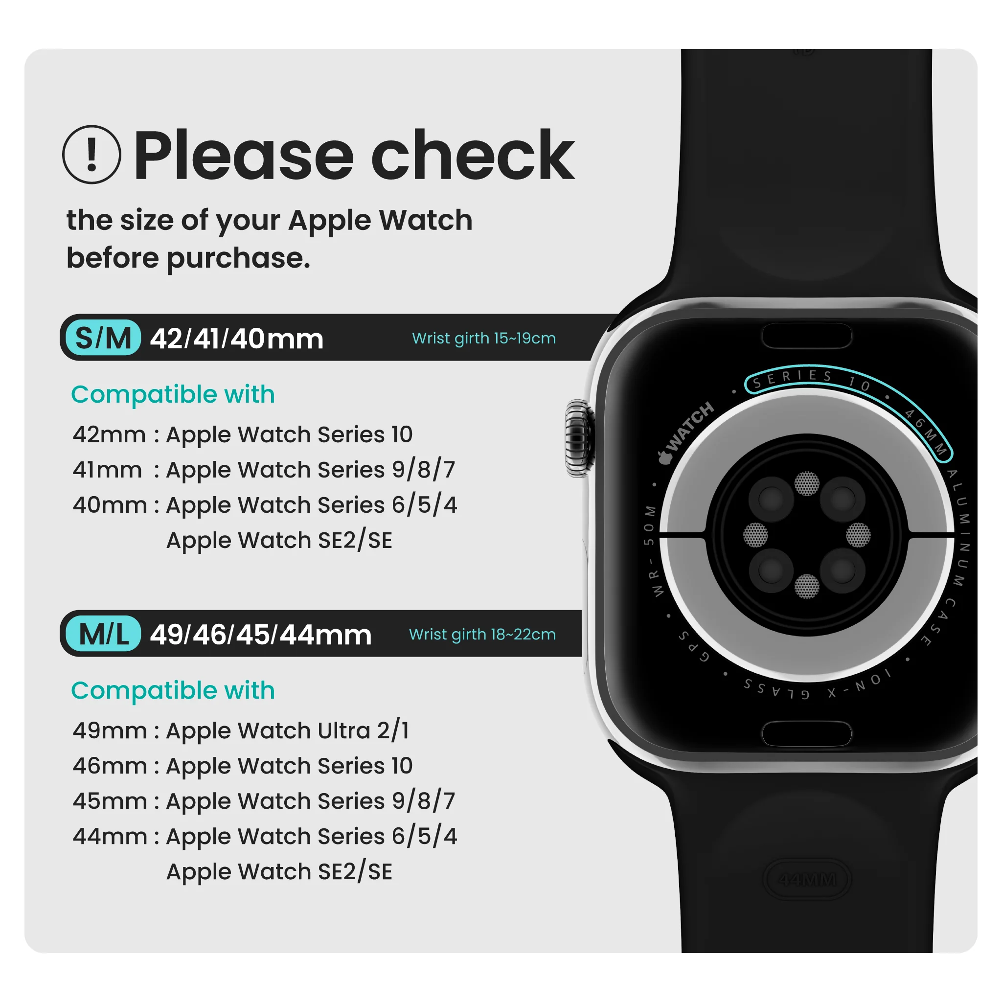 Apple Watch Color on Band <b> S / M </b> - Image 11