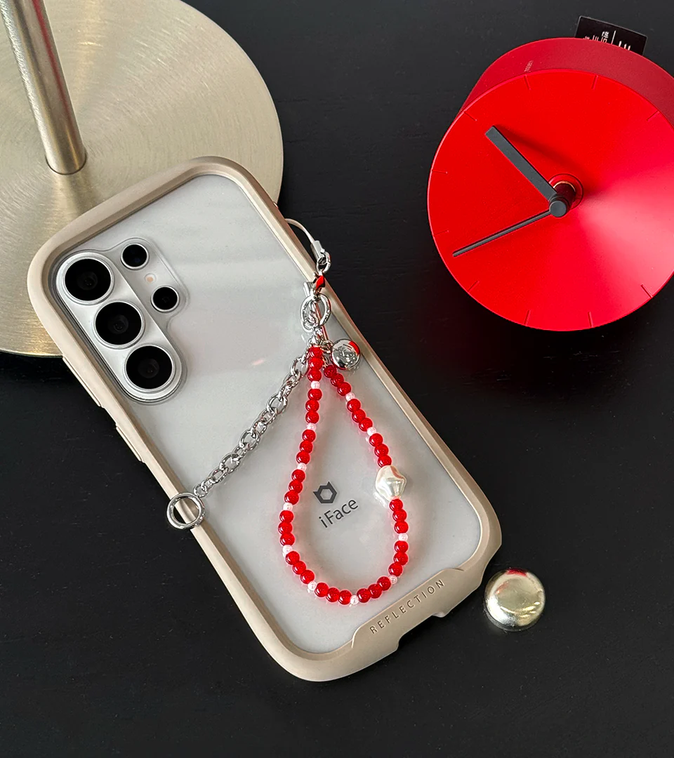 iFace Phone Charm 2way Strap_Black_SilverDice - Image 6