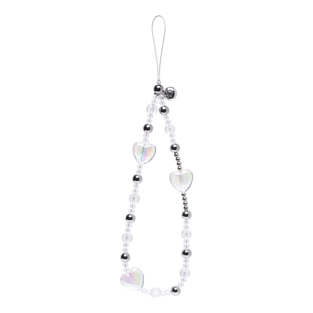 Iridescent Heart Phone Charm