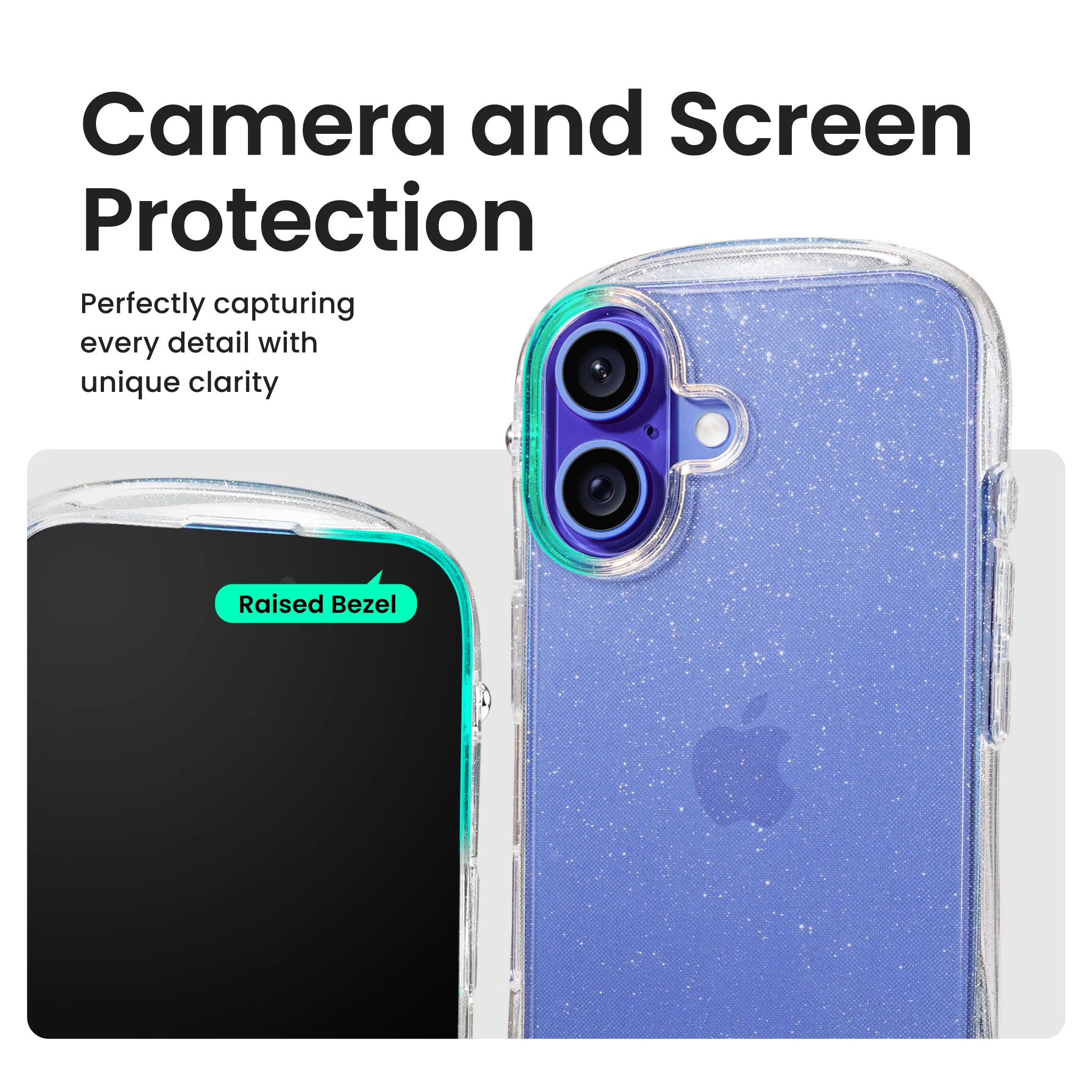 Look in Clear Glitter<b> iPhone 16 <b> - Image 6