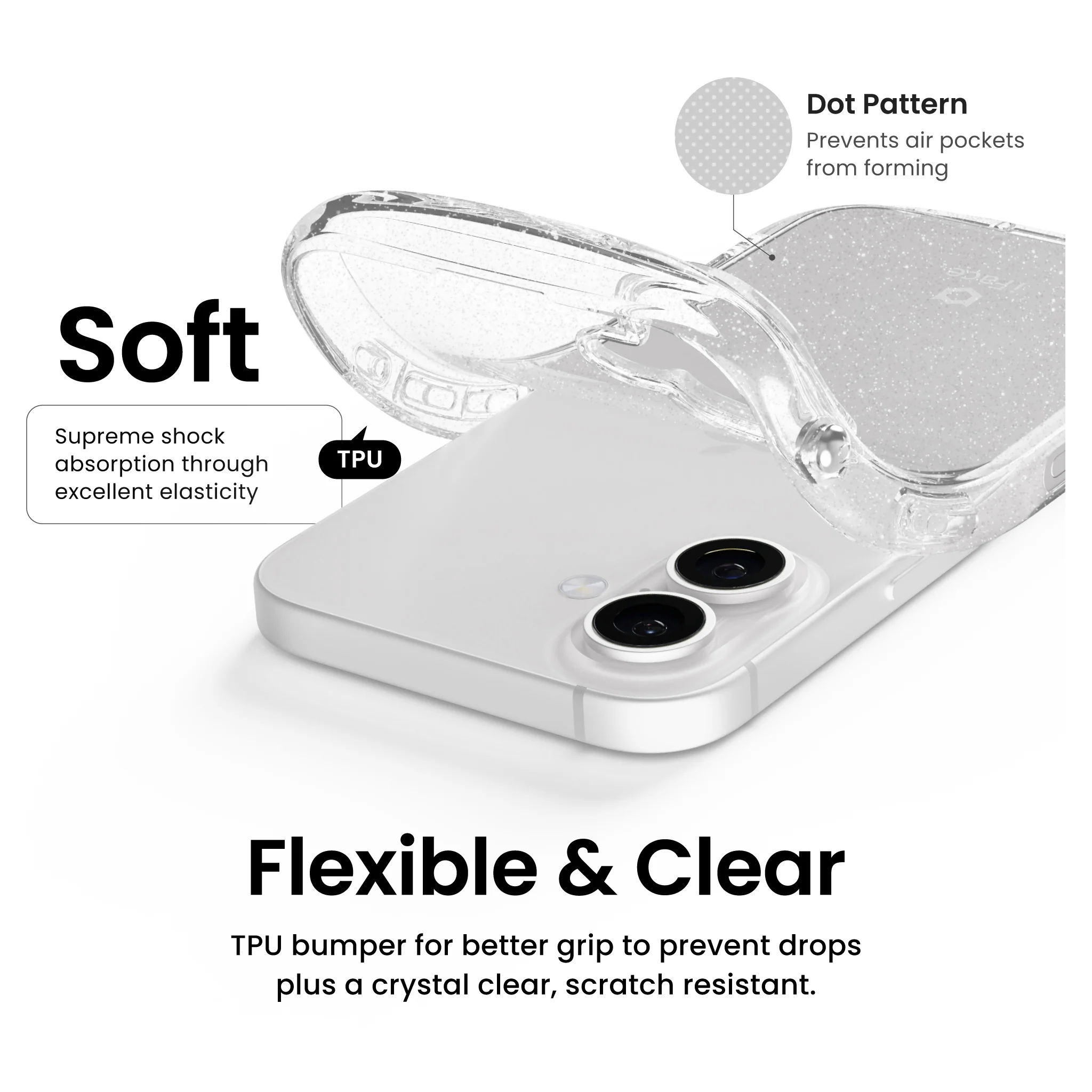 Look in Clear Glitter<b> iPhone 16 Pro <b> - Image 4