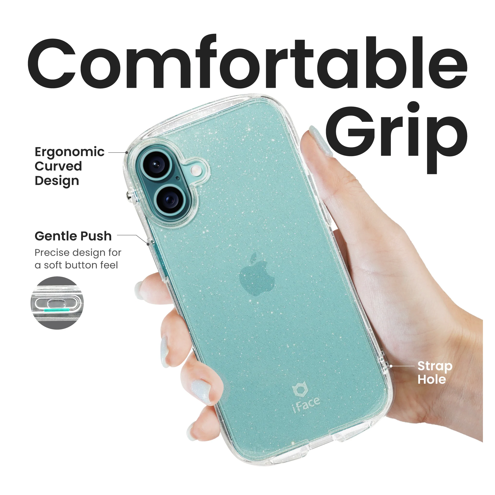 Look in Clear Glitter<b> iPhone 16 Pro <b> - Image 5