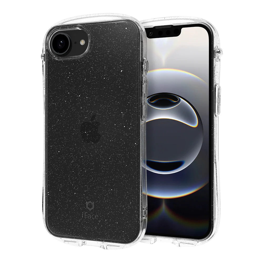 Look in Clear Glitter <b> iPhone 17e / 16e <b>