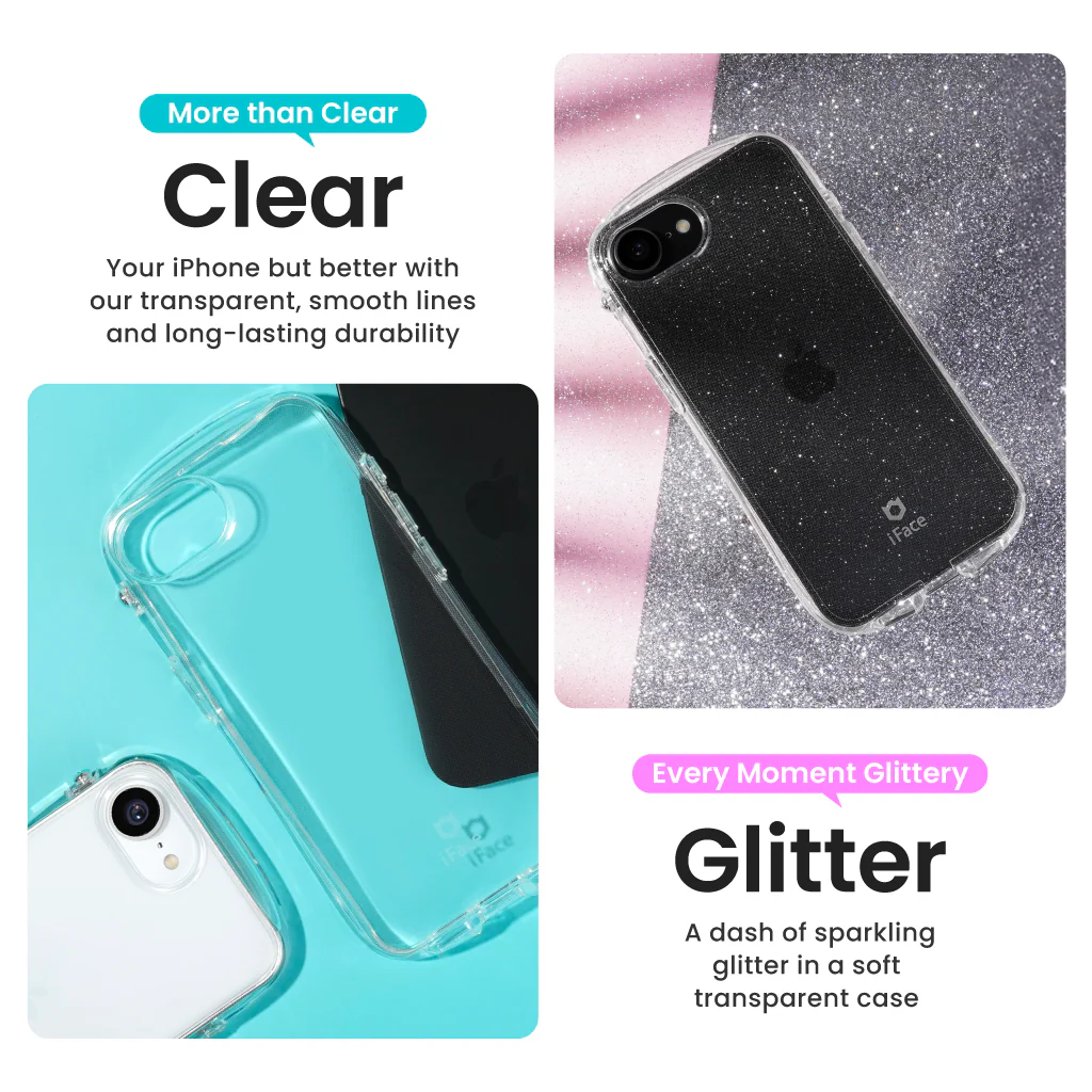 Look in Clear Glitter <b> iPhone 17e / 16e <b> - Image 2