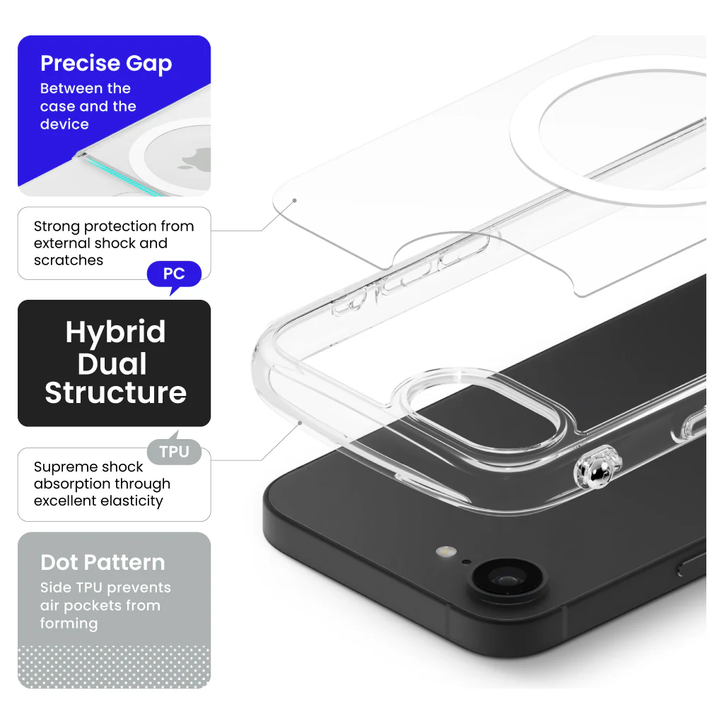 Look in Clear Hybrid MagSynq <b> iPhone 17e / 16e <b> - Image 5