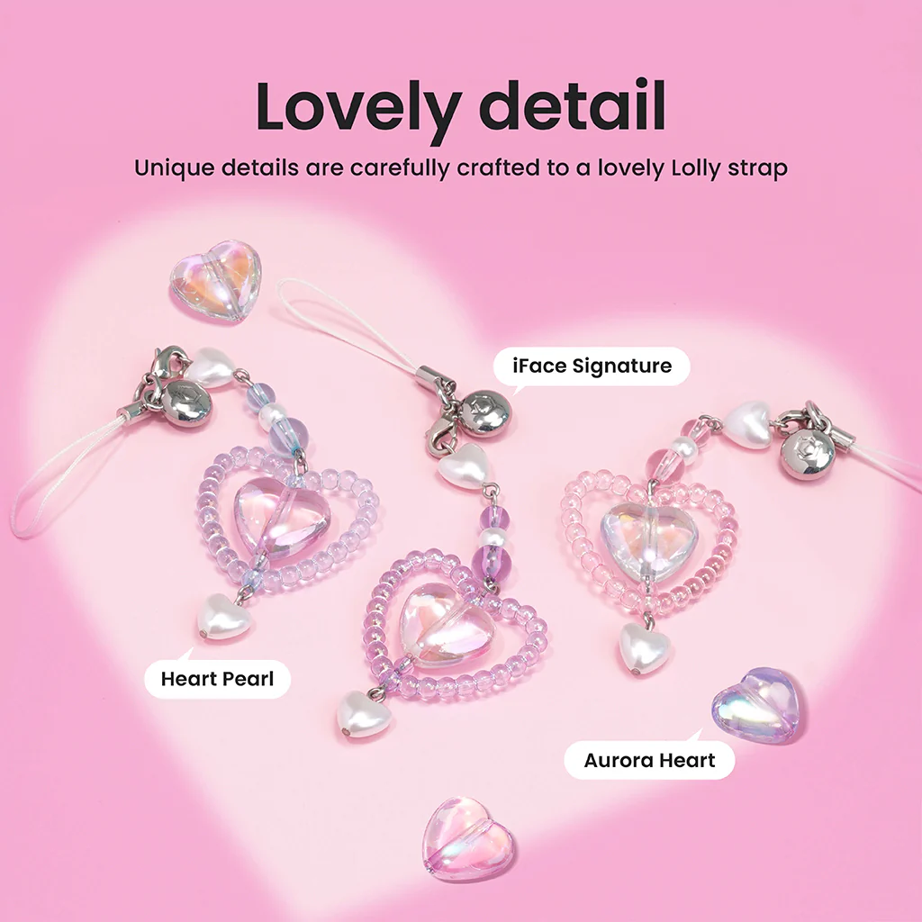 Look in Clear Lolly Strap <b> Peach / Sapphire </b> - Image 3