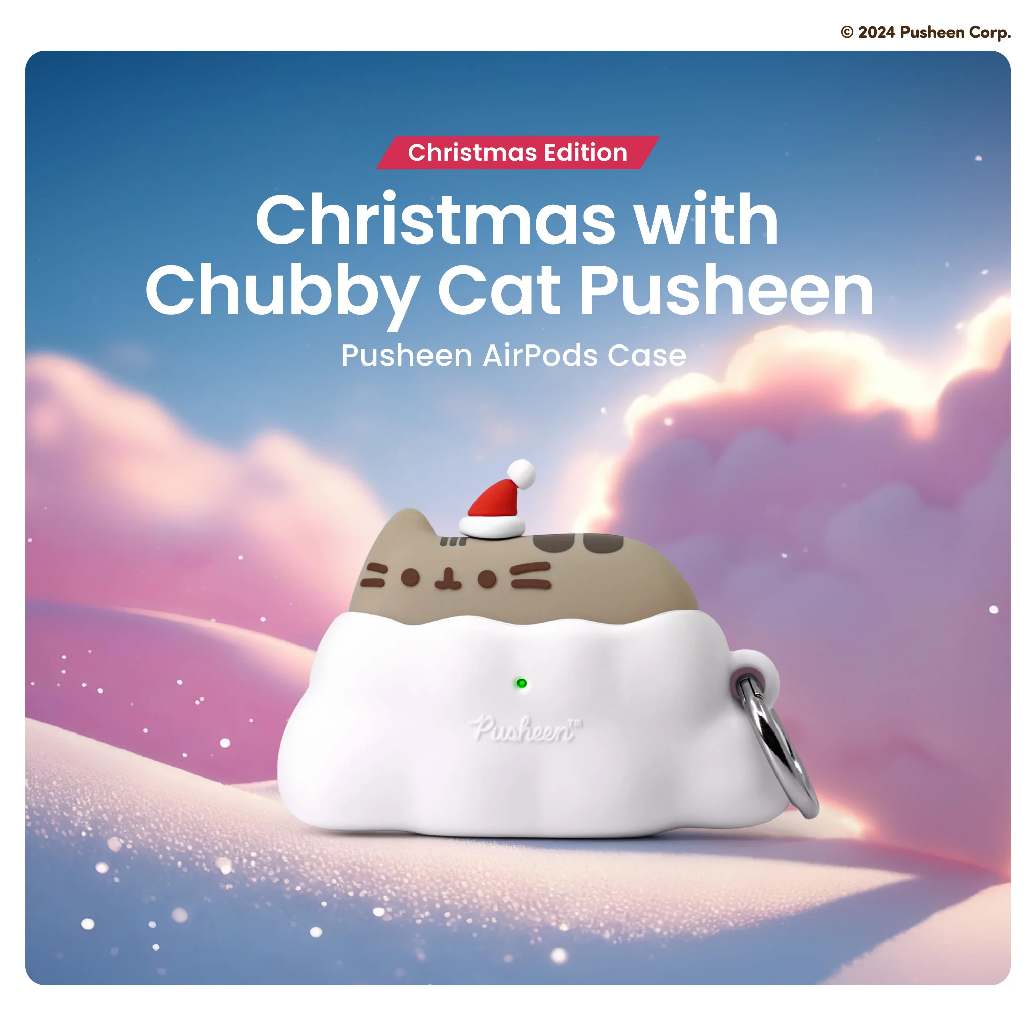 iFace x Pusheen Santa Hat Case <b>for AirPods Pro (2nd / 1st)</b> - Image 3