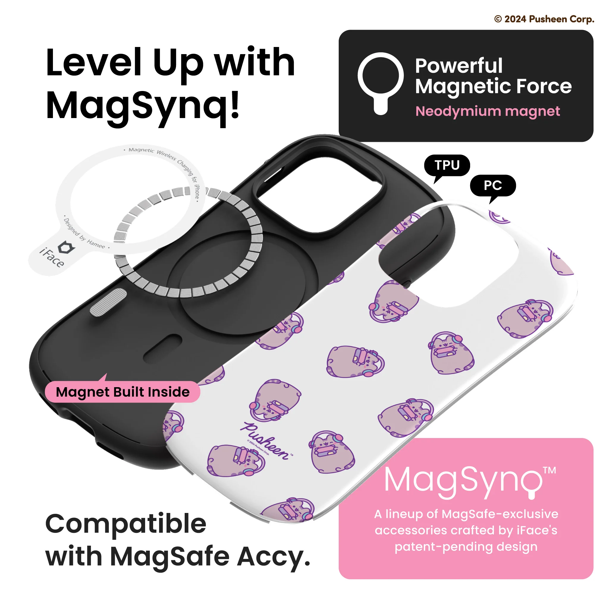 iFace x Pusheen First Class MagSynq <b> iPhone 16 Pro<b> - Image 5