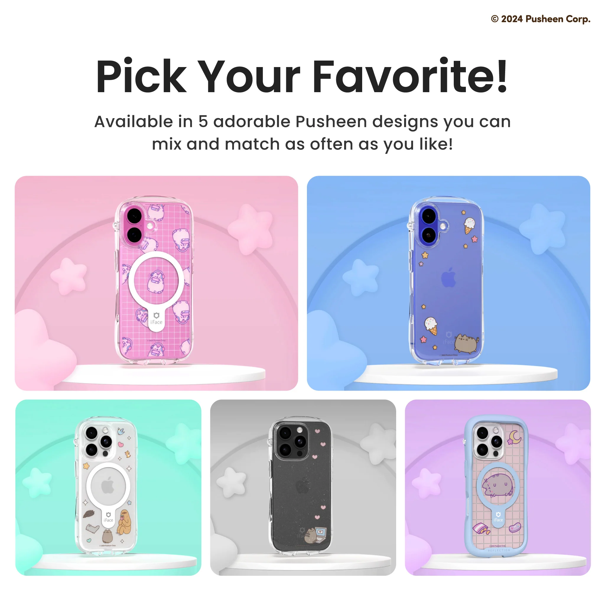 iFace x Pusheen Inner Sheet <b> iPhone 16 </b> - Image 10