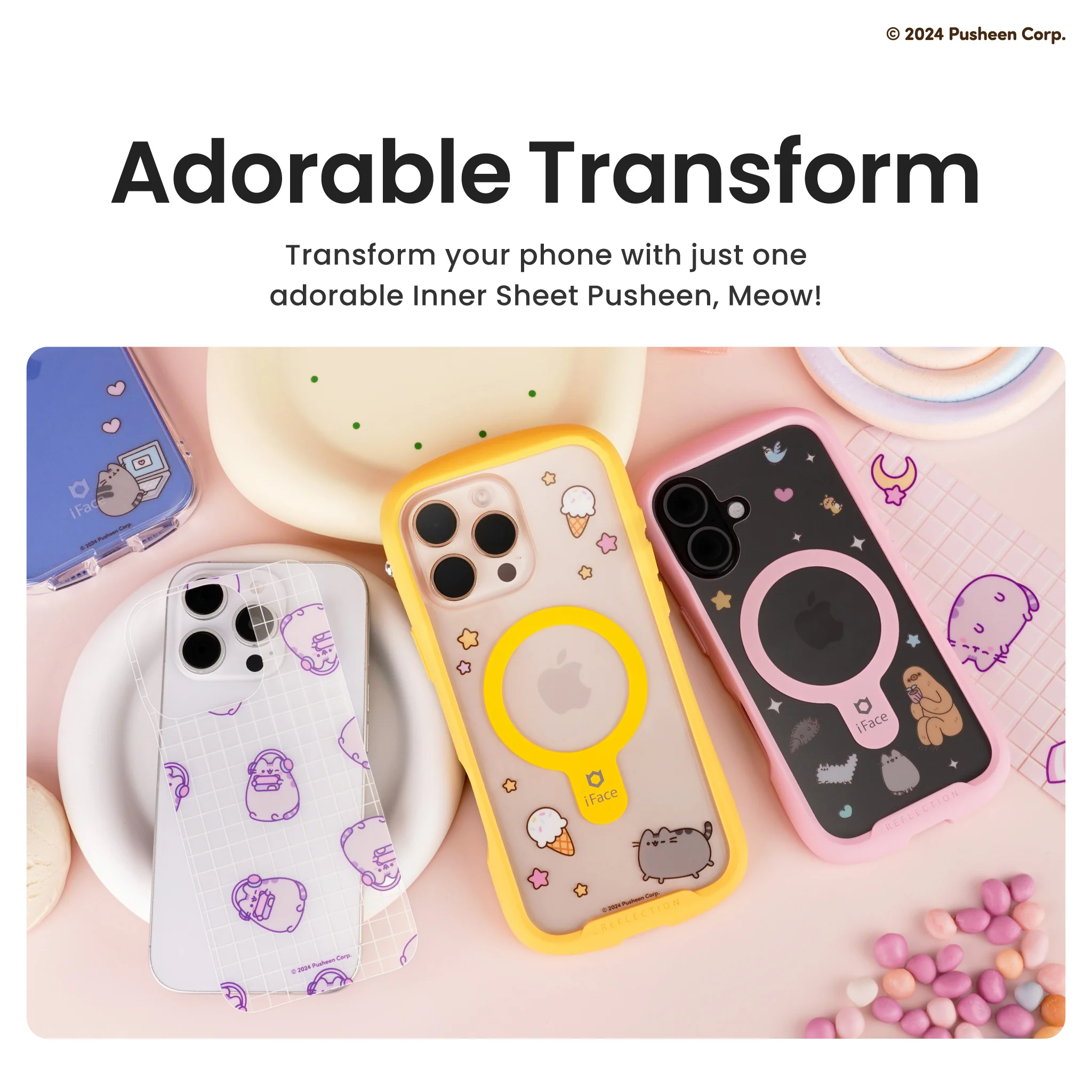 iFace x Pusheen Inner Sheet <b> iPhone 16 </b> - Image 7