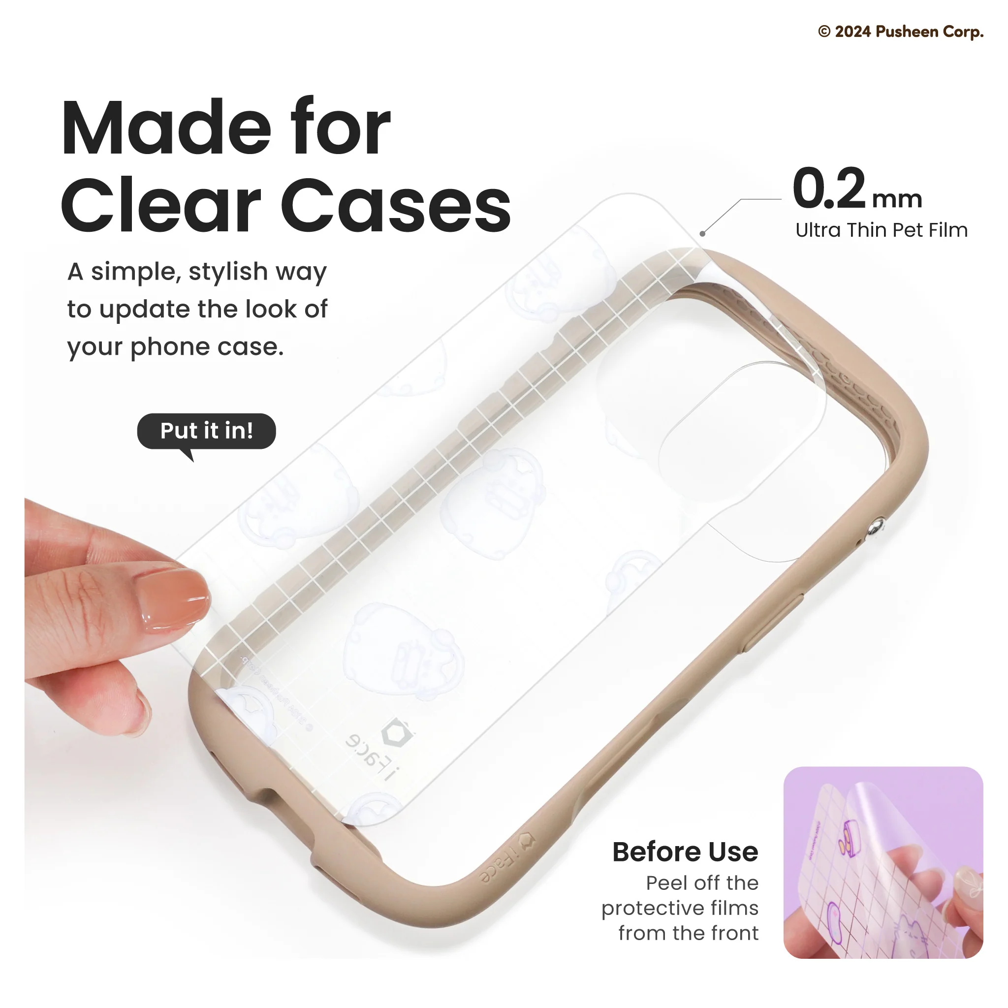 iFace x Pusheen Inner Sheet <b> iPhone 16 </b> - Image 8