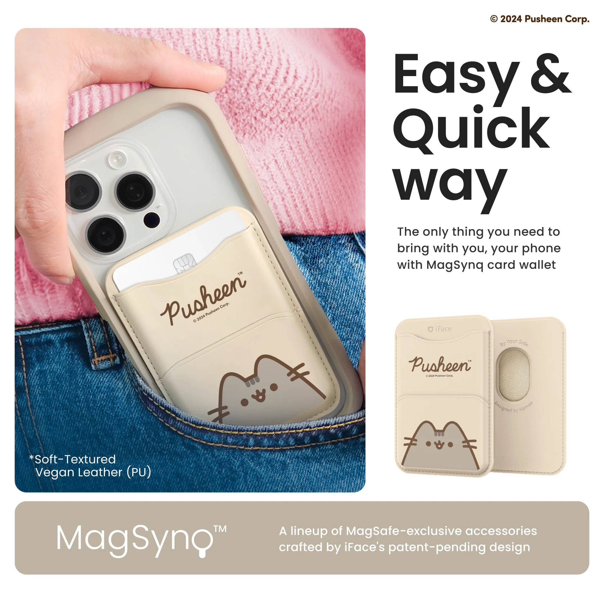 iFace x Pusheen MagSynq Card Wallet - Image 3
