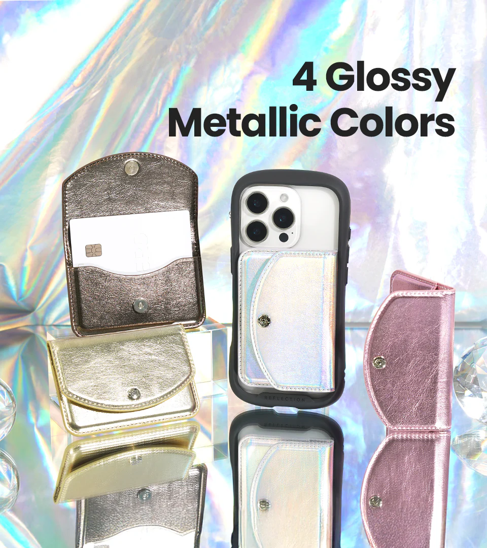 Side Flap Card Wallet <b> Aurora Silver </b> - Image 7